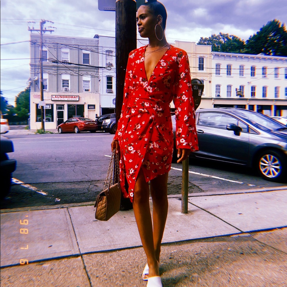 Floral Missguided Kimono Dresss